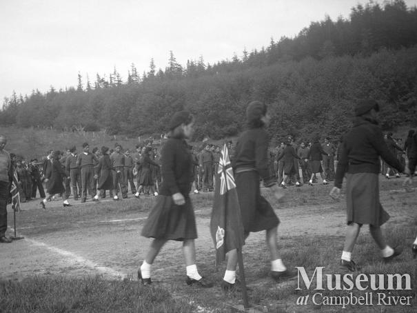 Marching drills at St. Michael's