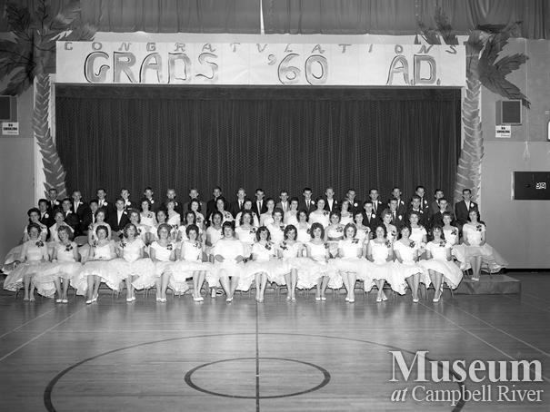 Campbell River Junior Senior High School graduation class of 1960