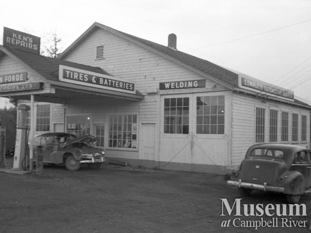 View of Ken Forde's Garage in Willow Point