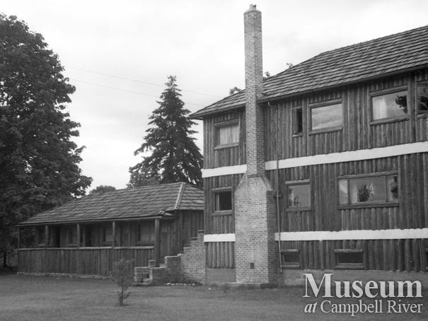 View of Campbell River Lodge and cabin from the river side