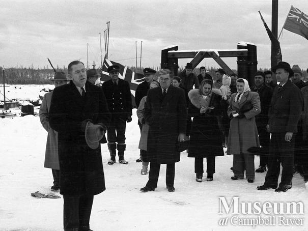 Opening of the new government wharf, Campbell River