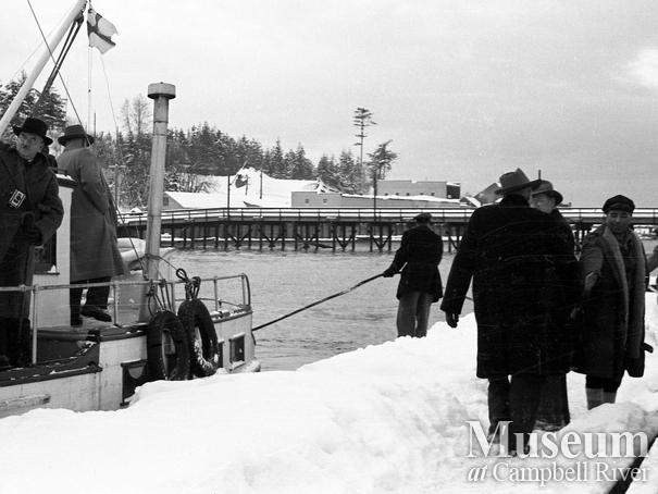 Opening of the new government wharf, Campbell River