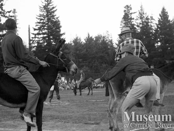 Donkey Baseball held at Lane Field, Campbell River
