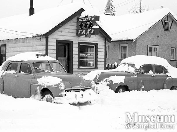Mickey's Taxi after a snowstorm