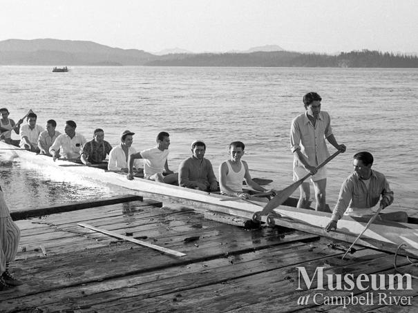 Racing canoe event on Labour Day, Campbell River