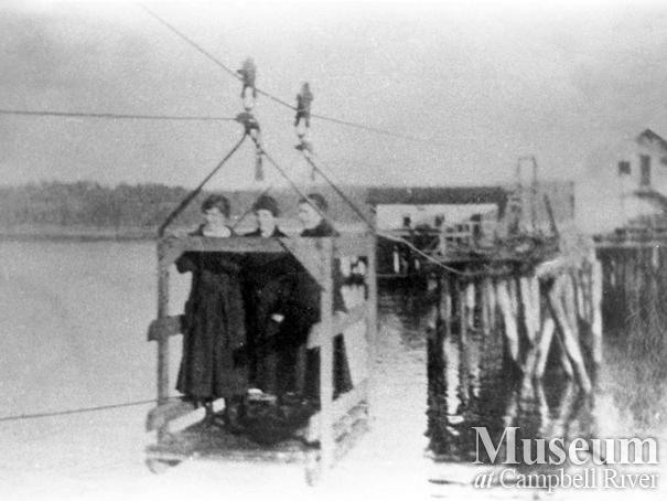 Campbell River's first wharf damaged by storm in 1918