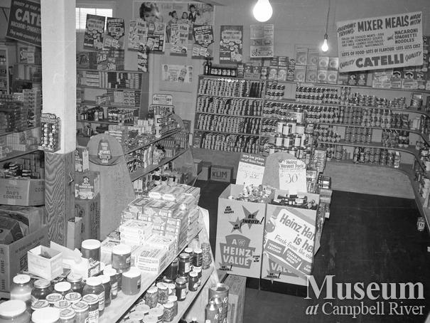 Interior of Allan's General Store in Campbellton