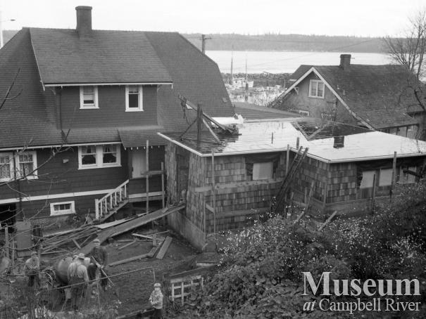 View behind the Police Station, Campbell River
