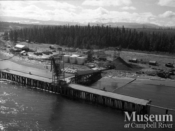 Aerial view of Tyee Spit