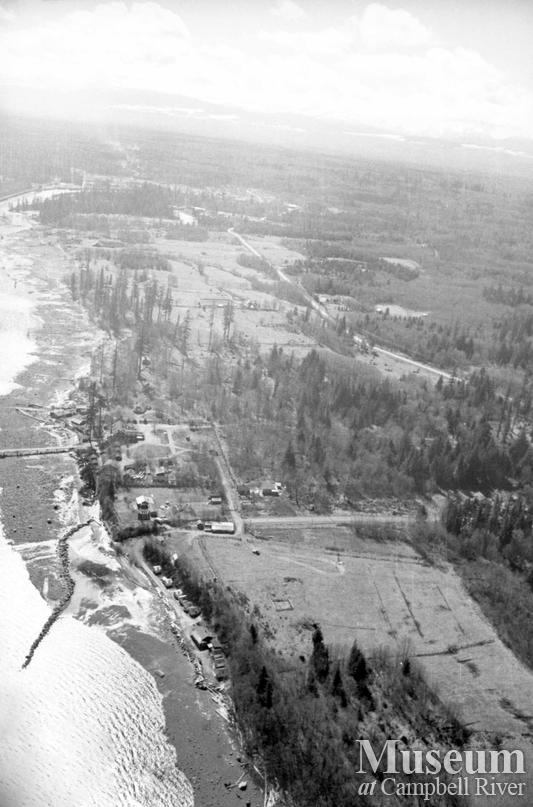 Aerial view of Campbell River