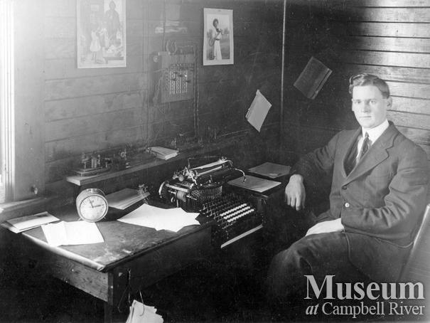 Walter Edward Spencer, Telegraph Agent at Campbell River Office