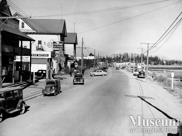 Island Highway through downtown Campbell River