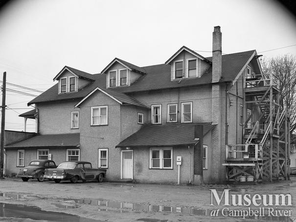View of the Quinsam Hotel Campbellton