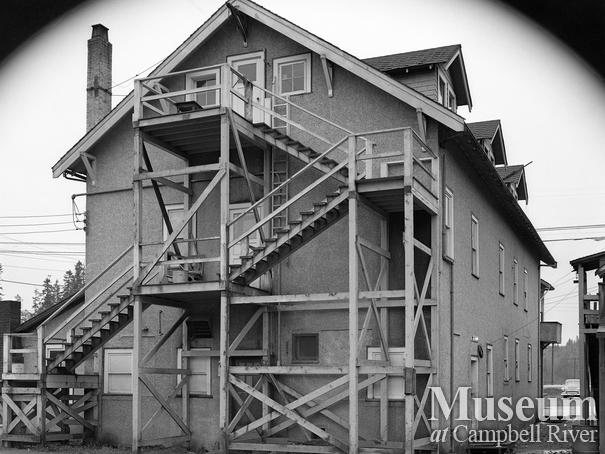 View of the Quinsam Hotel Campbellton