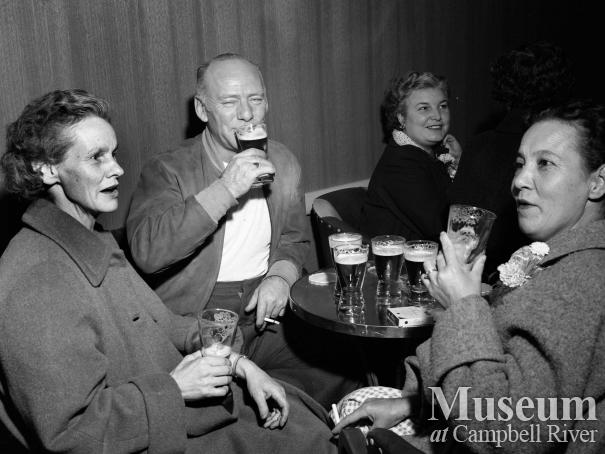 Interior of the bar at the Quinsam Hotel, Campbellton