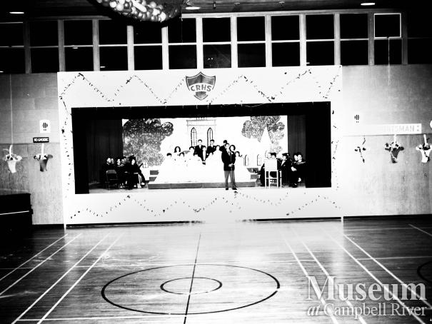 Campbell River Senior High Graduation ceremony 1955