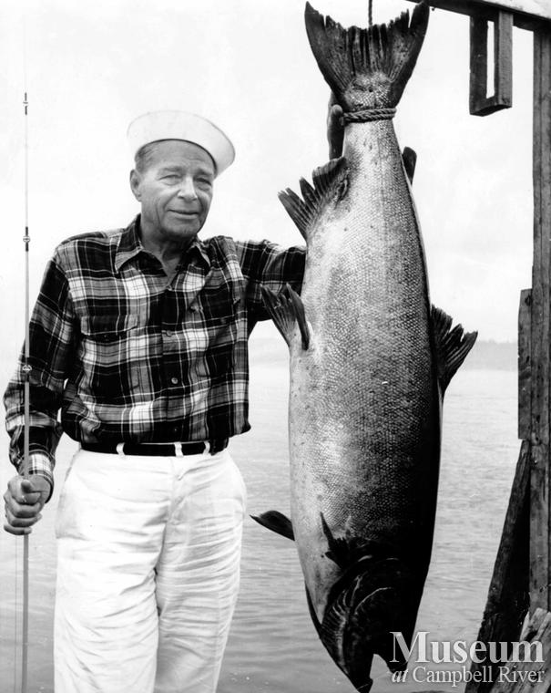 B.D. Reuther, Tyee Man, with catch