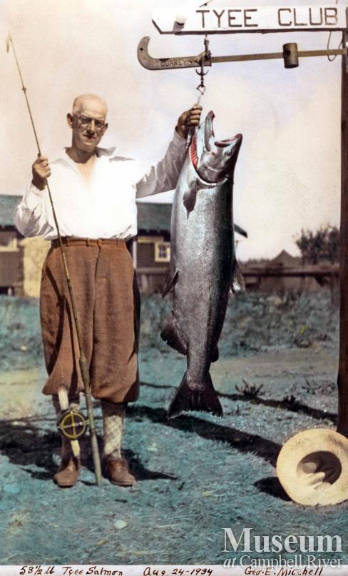 George E. Mitchell with his catch