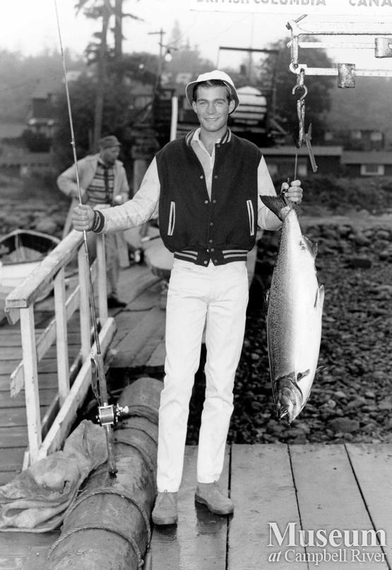Matt Evans with catch