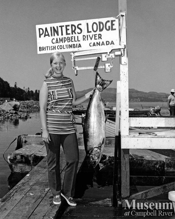 Lori Bertram with catch