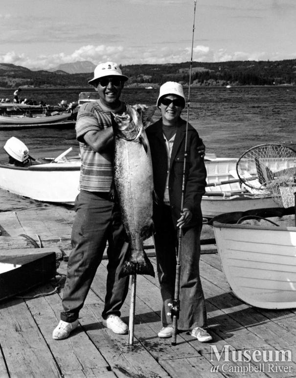 Bob Hammond with his daughter Wendy and their Tyee