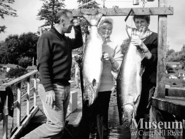Mr. and Mrs. E. Janko of Vienna, Austria with catch