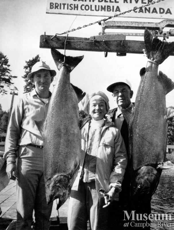 Mr. and Mrs. R. Cahill with their catch