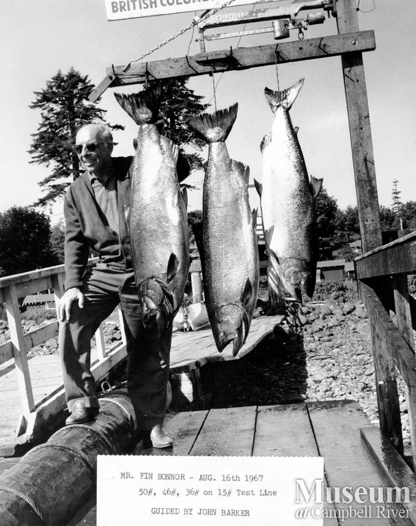 Mr. Bonner with his catches