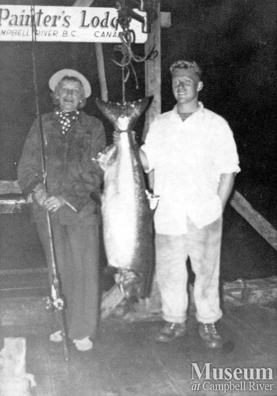 Ms. Sparrow with her catch