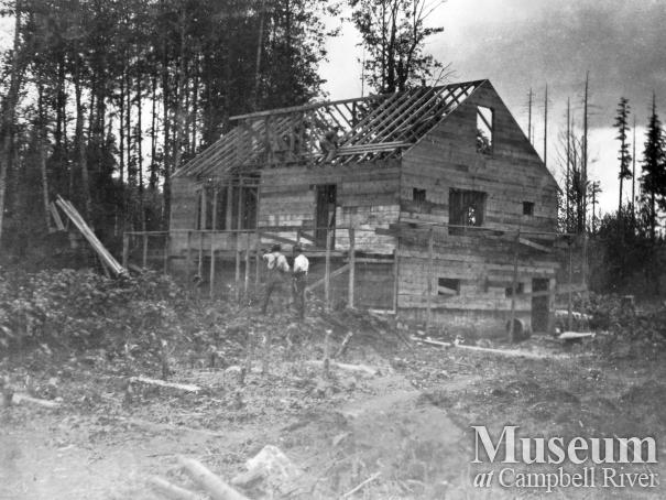 The Pidcock house under construction