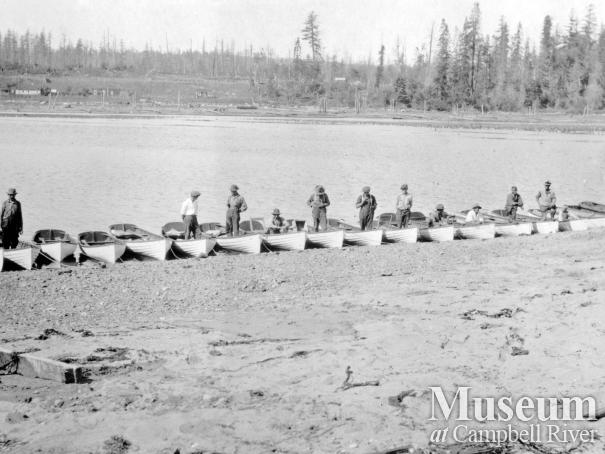 Painter's Lodge boats lined up on the Spit