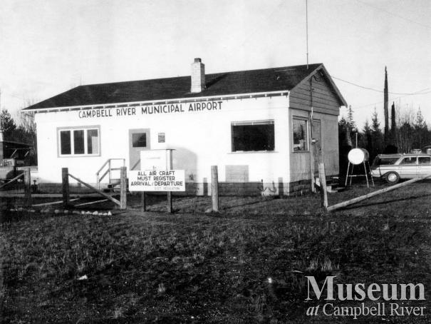 The old Campbell River Airport building