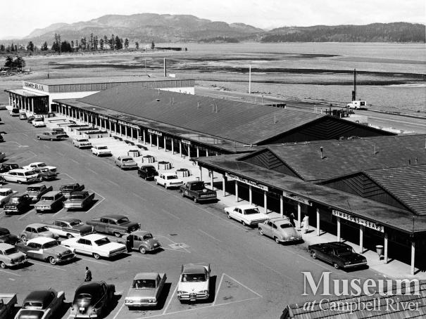 Tyee Plaza, old Argonaut Wharf in background
