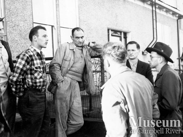 Concerned citizens outside the Willows Hotel
