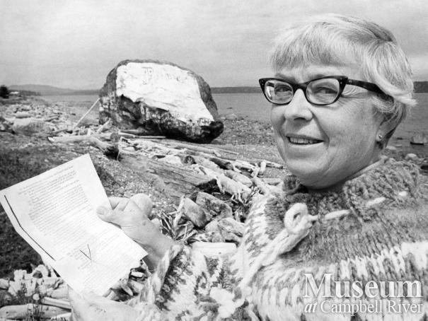Ruth Barnett by the Big Rock