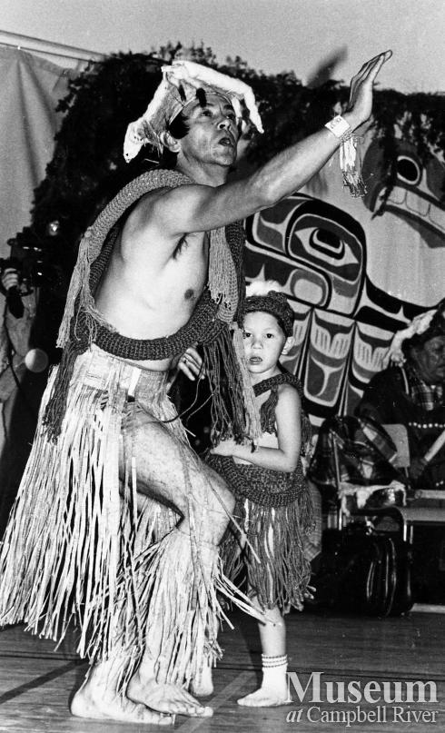 Danny Henderson and his son dancing