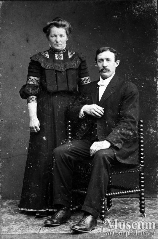 Christine and Morris Petersen, early Campbell River settlers