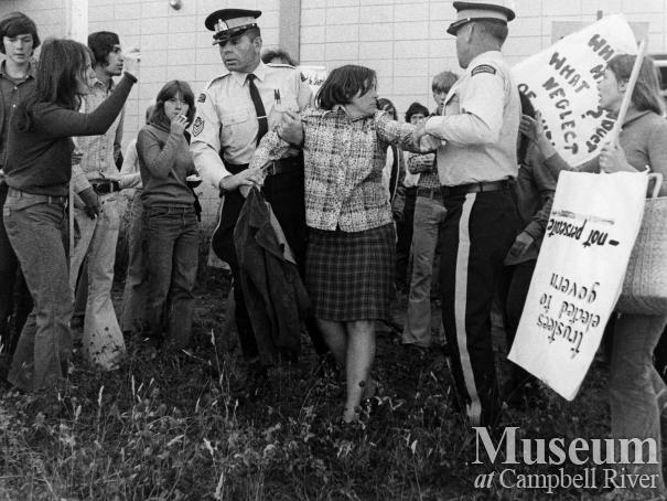 Protest at Carihi after Principal John Young's suspension