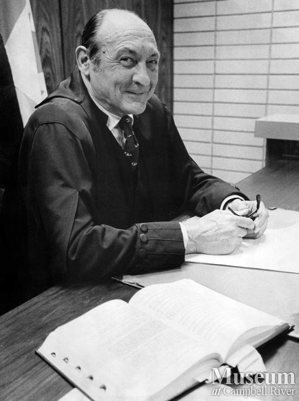 Roderick Haig-Brown in his Judge's robes	