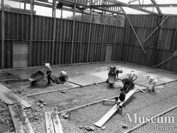 Construction of the Community Hall, Campbell River