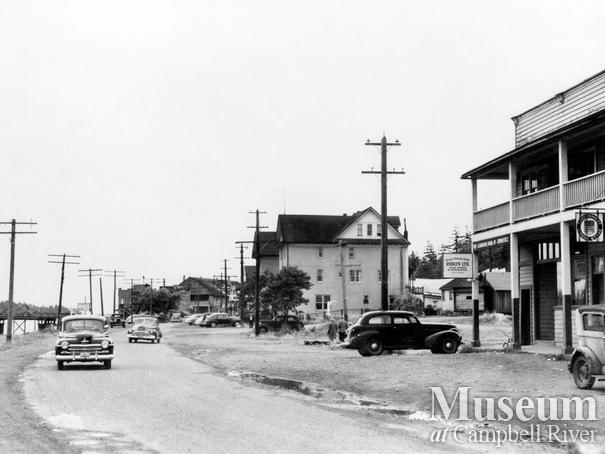 Island Highway through downtown Campbell River