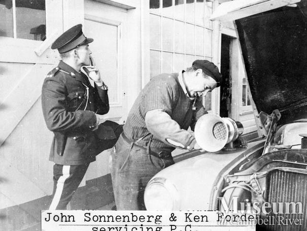 Ken Forde's garage in Willow Point