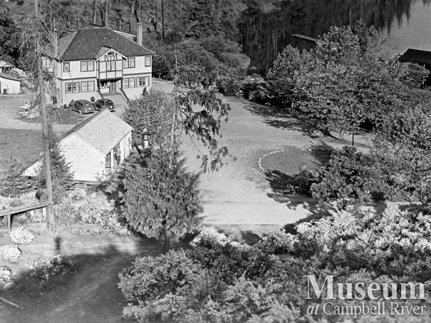 View of Forbes Landing Lodge taken from an airplaine