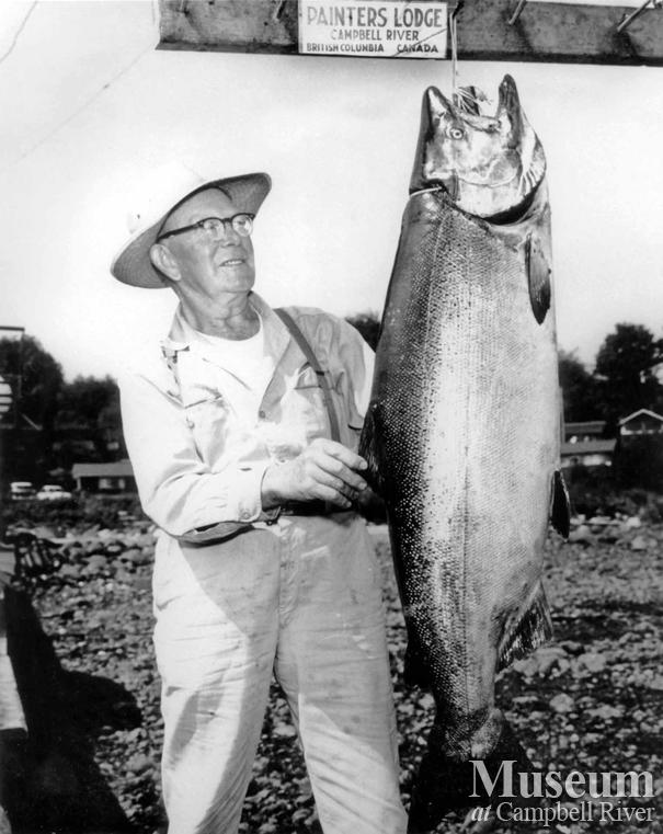Mr. Wislander with catch
