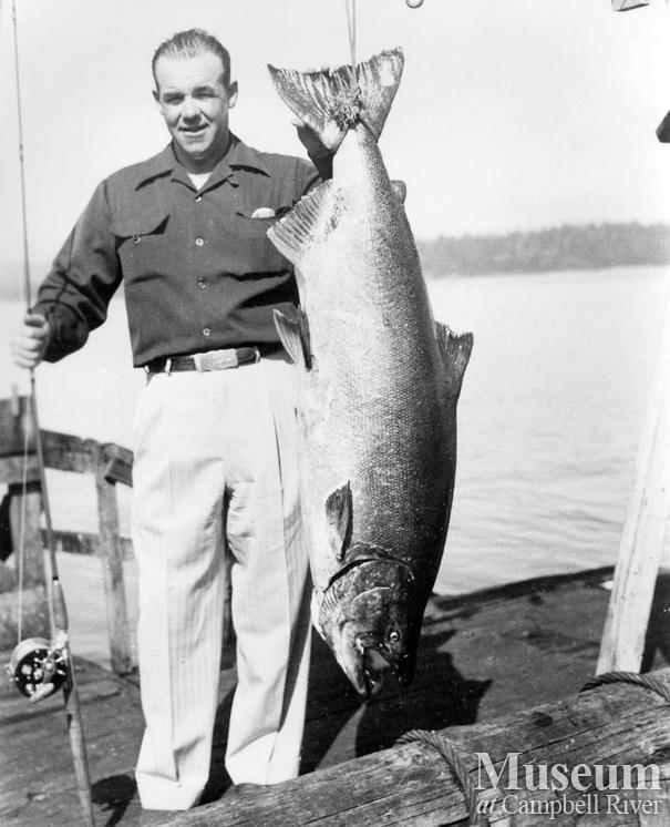 Unknown angler with fish