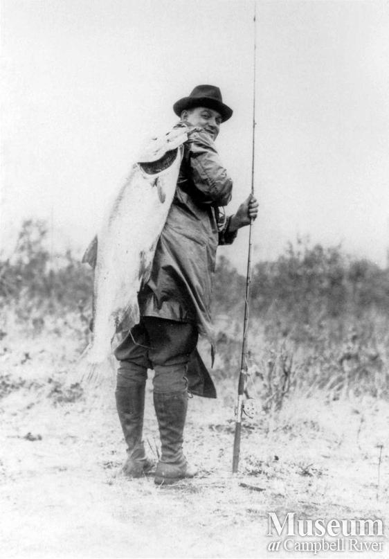 Unknown angler with fish