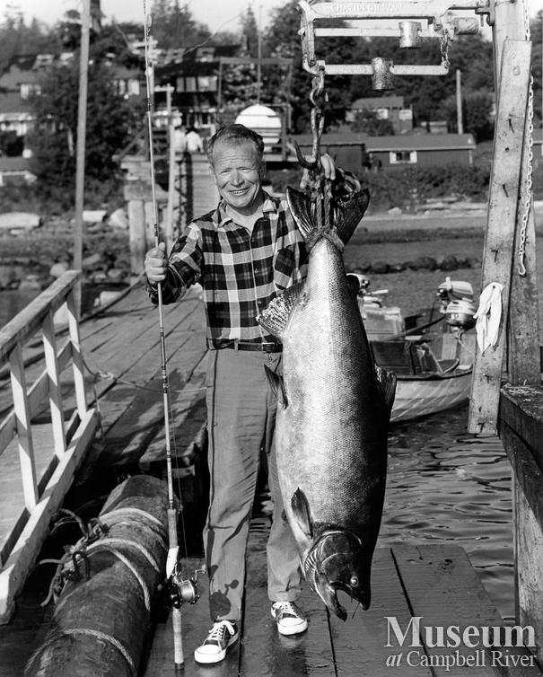 John Saxer with CR's Biggest Tyee
