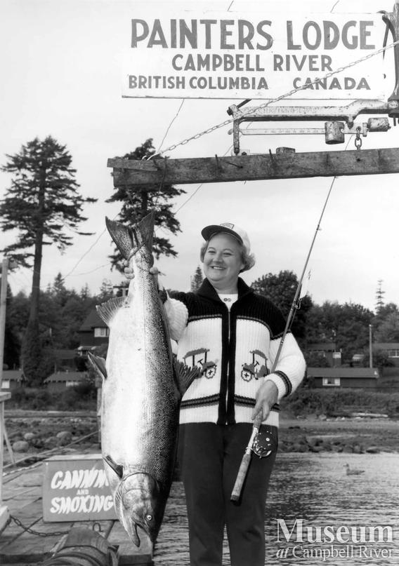 Mrs. Joe Milner with her catch
