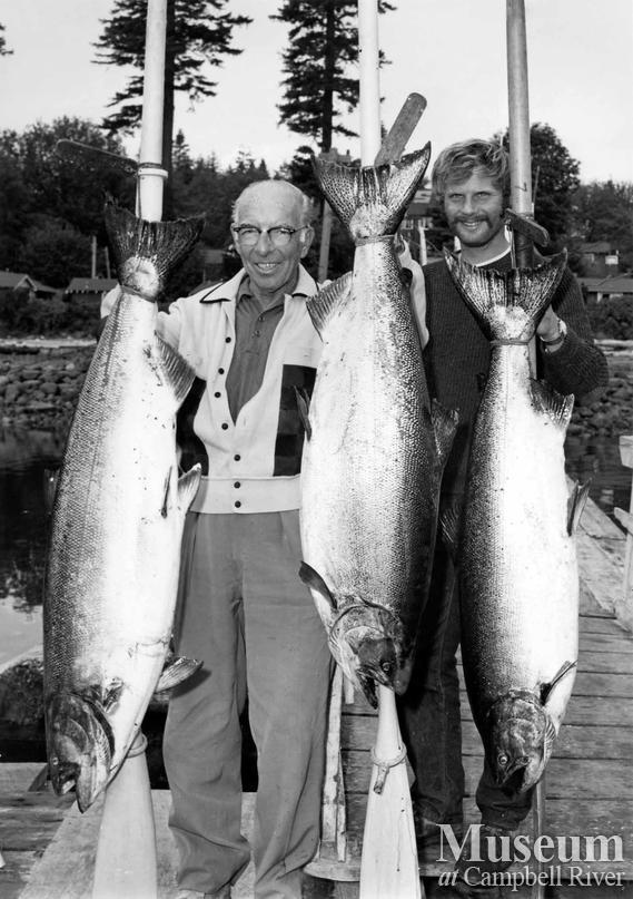 Mr. Bonnor with his catch of three fish