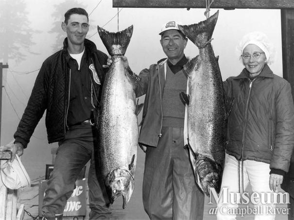 Mr. and Mrs. Erick Breackman with their catch of two fish